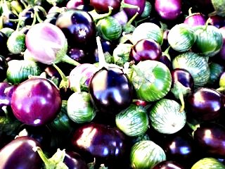 Market Eggplants; Photographer Unknkown