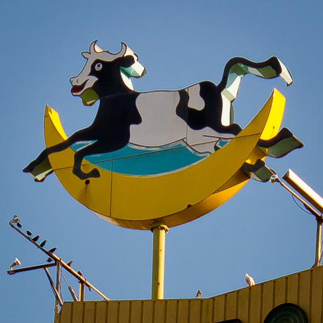 Detail of Dixon Milk Farm Sign; CC Jeff