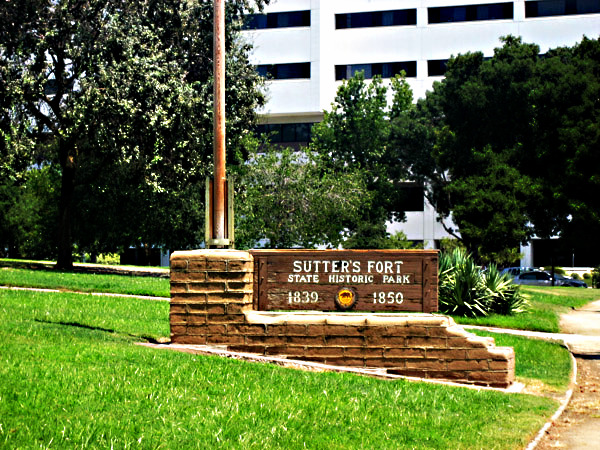 Sutter's Fort Entrance by Suzi Rosenberg