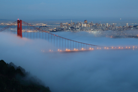 Foggy Golden Gate Bridge CC Don McCullough
