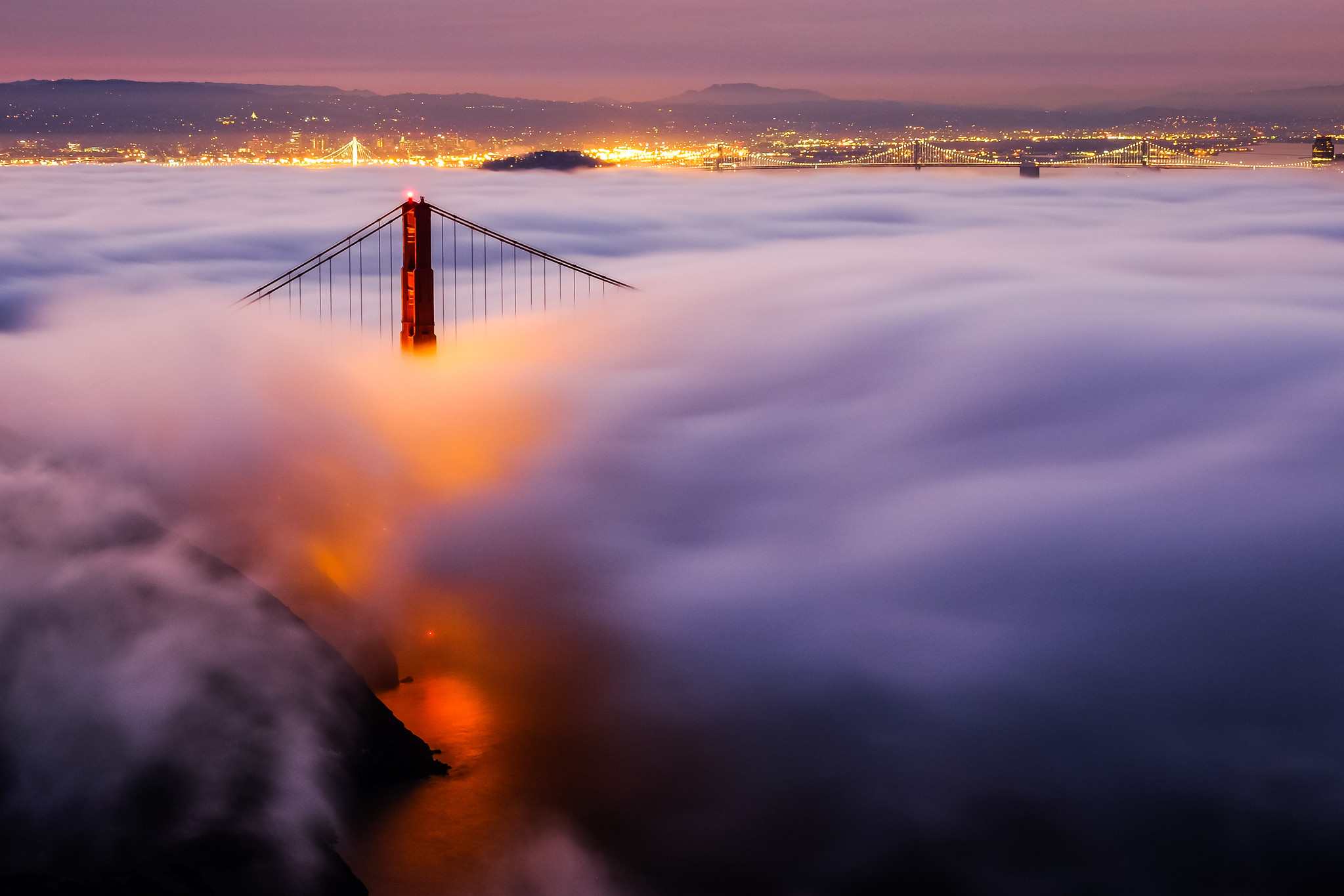 Foggy Golden Gate Bridge cc Steve McClenahan