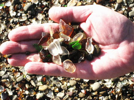 Glass from Glass Beach by Suzi Rosenberg