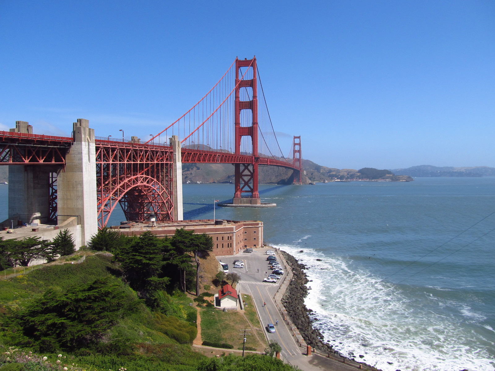 Golden Gate Bridge and Fort Point cc Willis Lam