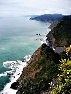 Lost Coast Cliffs; CC Vanessa