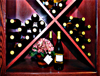 Rack of Wine Bottles; © Dani Simmonds