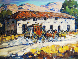 San Mateo County Stagecoach Painting; CC Ed Bierman