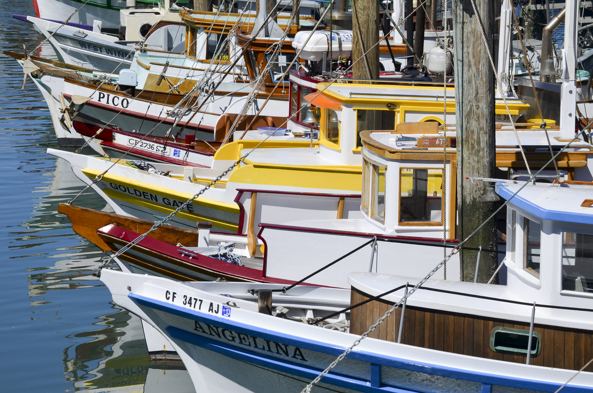 Fishermans Wharf Fishing Fleet 
CC GPA Photo Archive/Paul Lurrie/