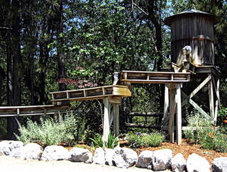 Water Tank & Flume in the Lake Shasta Caverns Play Area