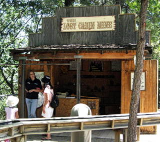 Lost Cabin Mine in the Play Area at Lake Shasta Caverns