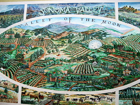 Valley of the Moon Fresco by Wolf Rosenberg