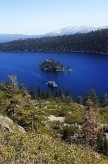 Lake Tahoe Island and Paddleboat CC Romaine Guy