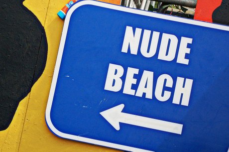Nude Beach Sign; CC Memphis CVB