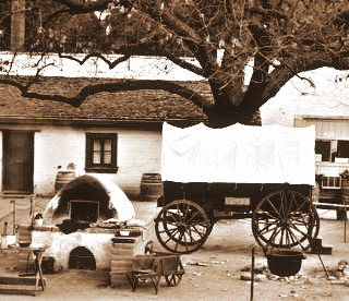 Sutter's Fort Covered Wagon Camp; Photo by Suzi Rosenberg