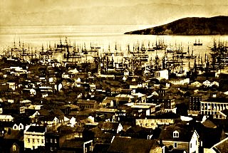 San Francisco Harbor 1851; Photographer Unknown