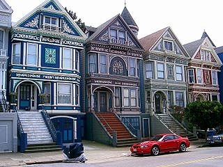 Painted Ladies in The Haight by Wolf Rosenberg