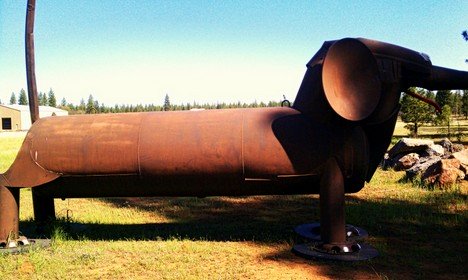 Doxie Metal Sculpture by Wolf Rosenberg