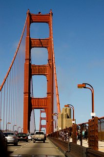 Crossing the Golden Gate Bridge; CC Robert Nagy